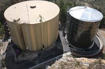Hogback Reservoirs: 1.2 Million-gallon Recycled Water Tank and 350,000-gallon Potable Water Tank